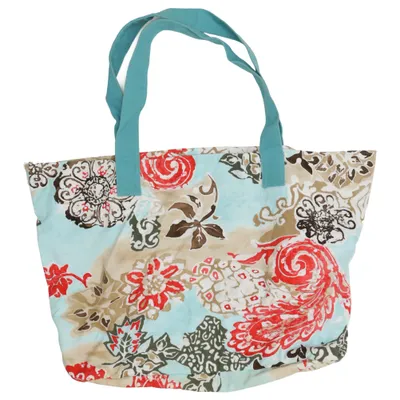 Canvas bag (Blue, Multicolored) from Escada