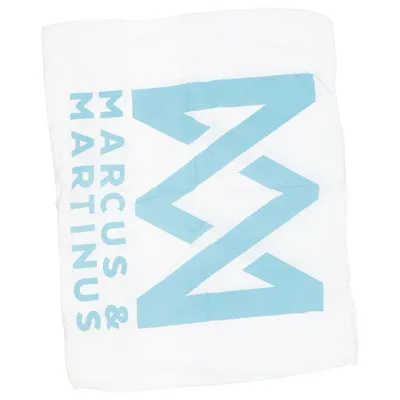 Kissenbezug (Weiß, Blau) von Marcus & Martinus Baumwolle