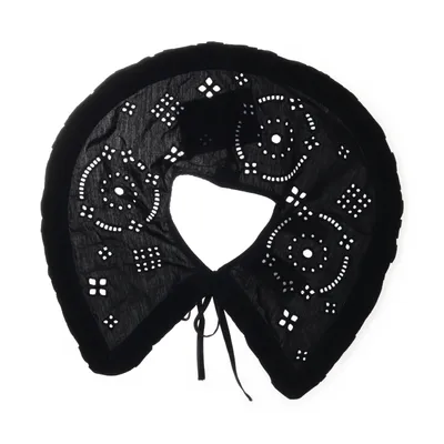 Skjortkrage (Svart) från Ganni Ekologisk bomull