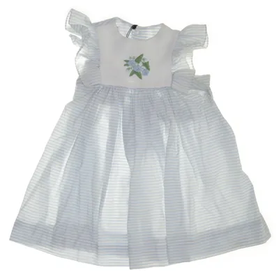 Dress (White, Blue) from Bonpoint