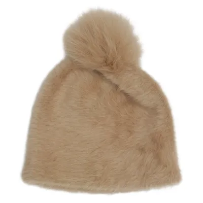 Toppluva (Beige) från MaxMara Angora, Rävpäls, Polyamid