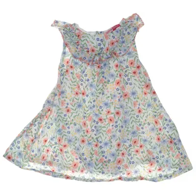 Dress (White, Multicolored) from Penelope Mack Cotton, Polyester