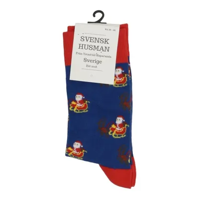 Socks (Blue, Red, Multicolored) from Svensk Husman Cotton, Elastane, Polyamide