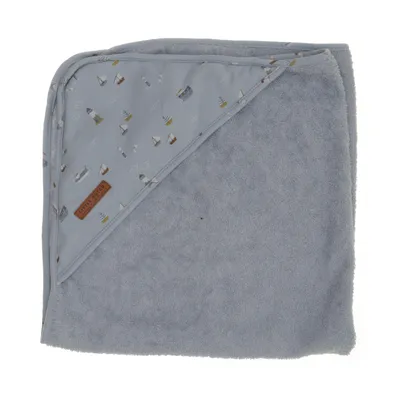 Badponcho (Blauw) van Little Dutch Katoen, Polyester