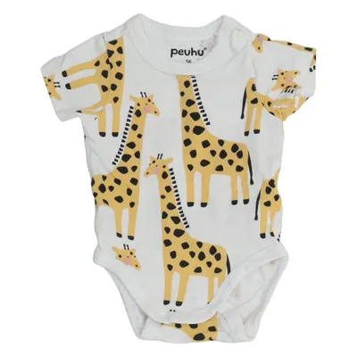 Body (Blanc, Jaune, Noir) de Peuhu Coton, Élasthane
