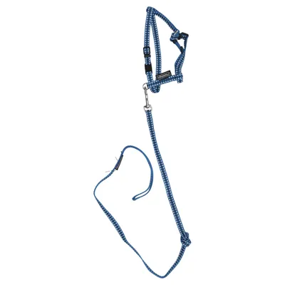 Harnais pour chien (Bleu, Noir, Blanc) de Flamingo