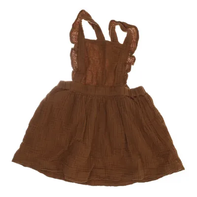 Dungaree skirt (Brown) from Vertbaudet Cotton