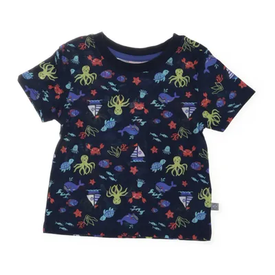 T-shirt (Blauw, Meerkleurig) van Liegelind Katoen, Elastaan