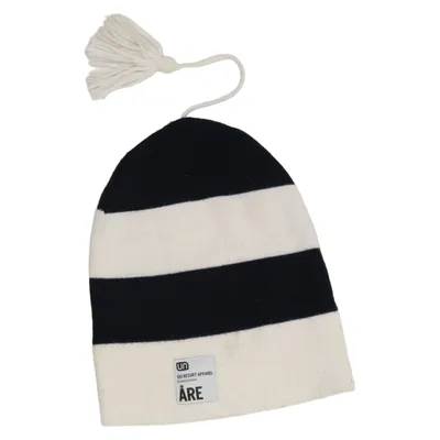 Bonnet à pompon (Noir, Blanc) de Åre Acrylique