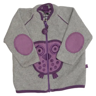 Fleece jas (Grijs, Lila) van Ej Sikke Lej Katoen, Polyester