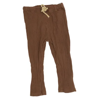 Leggings (Braun) von Lil' Atelier Elasthan, Bio-Baumwolle