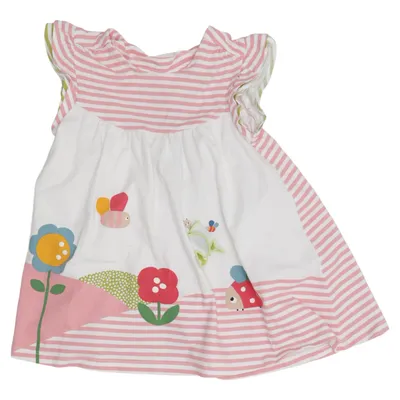 Klänning (Rosa, Vit, Flerfärgad) från Mayoral Newborn Bomull, Elastan