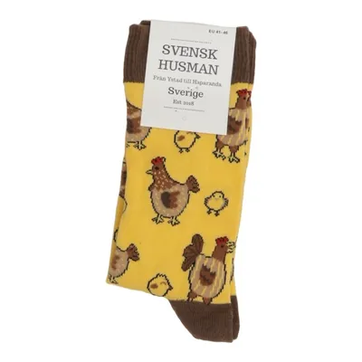 Chaussettes (Jaune, Marron, Multicolore) de Svensk Husman Coton, Élasthane, Polyamide