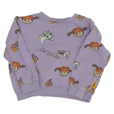 Collegetröja (Lila, Flerfärgad) från Pippi Långstrump Bomull