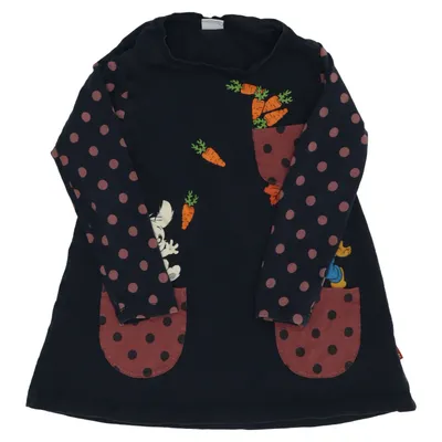 Klänning (Blå, Röd, Flerfärgad) från Bamse by Lindex Bomull, Elastan