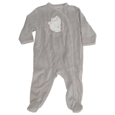 Barboteuse (Gris) de Kiabi Coton, Polyester