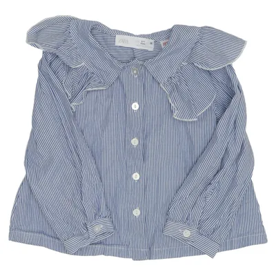 Chemise (Bleu, Blanc) de Zara Coton