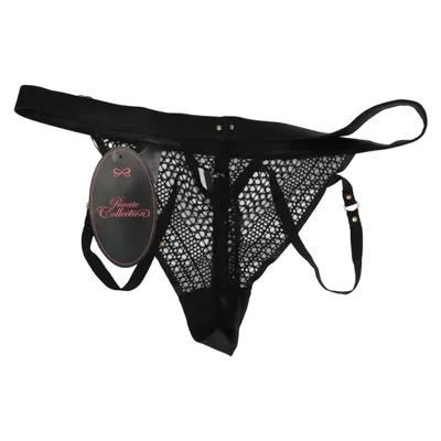 String (Zwart) van Private Collection by Hunkemöller Katoen, Elastaan, Polyamide, Polyester