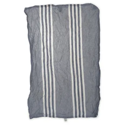 Handduk (Blå, Vit) från Classic Textile of Sweden Återvunnen bomull, Återvunnen polyester