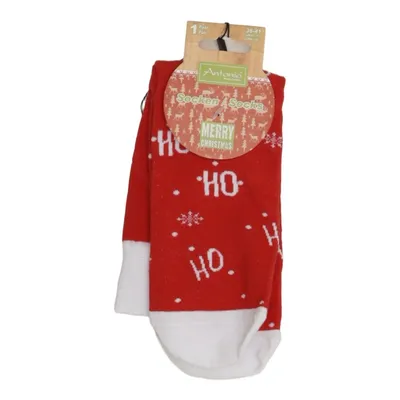 Sokken (Rood, Wit) van Antonio Katoen, Elastaan, Polyester