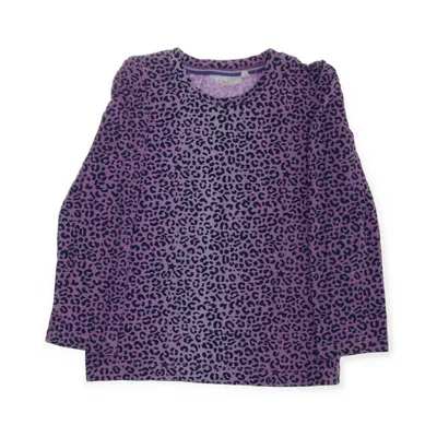 Långärmad t-shirt (Lila, Svart) från Jubel Elastan, Ekologisk bomull