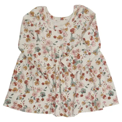 Klänning (Vit, Flerfärgad) från Gerber Bomull, Elastan, Polyester