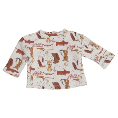 Sweatshirt (White, Brown, Multicolored) from Petit Bateau