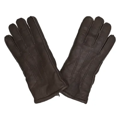 Lederhandschuhe (Braun) von MyWear Acryl, Leder
