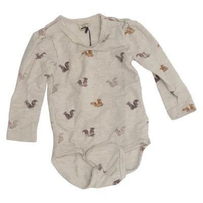 Body (Beige, Flerfärgad) från Minymo Bomull, Elastan, Viskos