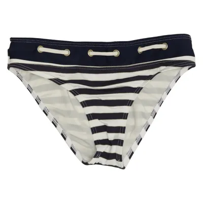 Bas de bikini (Bleu, Blanc) de Missya Élasthane, Fibre métallique, Polyamide, Polyester