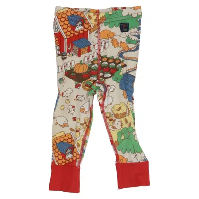 Pajama pants (Beige, Multicolored) from Polarn O. Pyret Cotton
