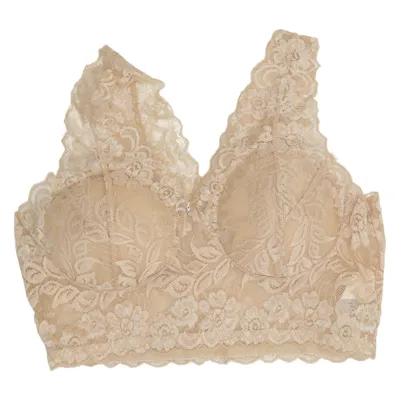 Brassière (Beige) de Uniquely Zero Élasthane, Polyamide