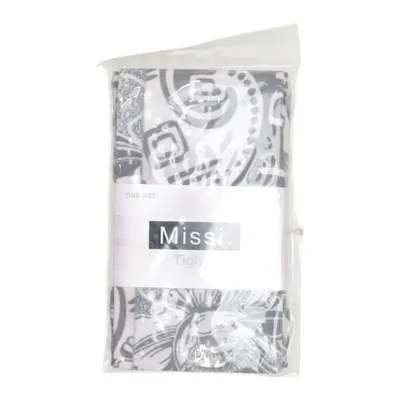 Nylon panty (Zwart, Wit) van Missi Elastaan, Polyamide
