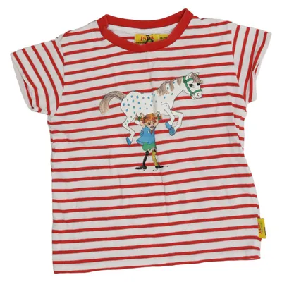 T-shirt (Hvid, Rød, Flerfarvet) fra Pippi Långstrump