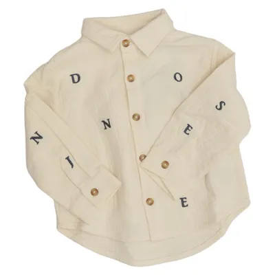 Skjorta (Beige) från Donsje Ekologisk bomull