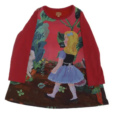 Dress (Pink, Multicolored) from Room Seven Cotton, Elastane