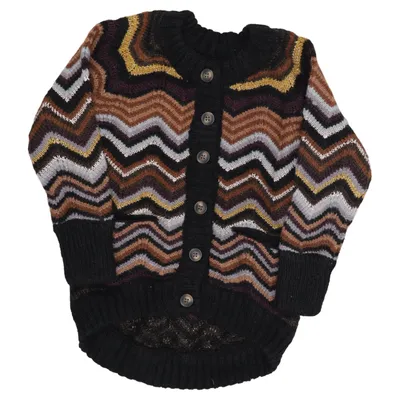 Strickjacke (Braun, Schwarz, Mehrfarbig) von Missoni Lindex Acryl, Mohair, Polyamid, Polyester, Wolle