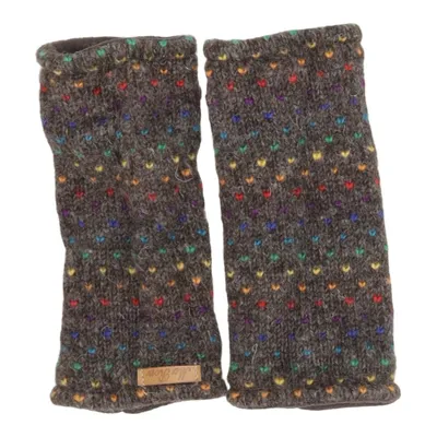 Fingerlose Handschuhe (Braun, Mehrfarbig) von Mc Ron Polyester, Wolle
