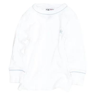 Långärmad t-shirt (Vit, Blå) från Lexington Baby Bomull