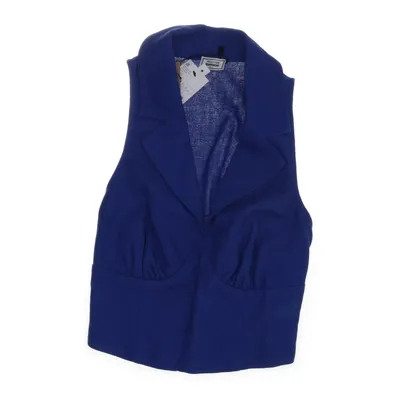 Vest (Blue) from Collection Pimkie Linen, Polyester, Viscose
