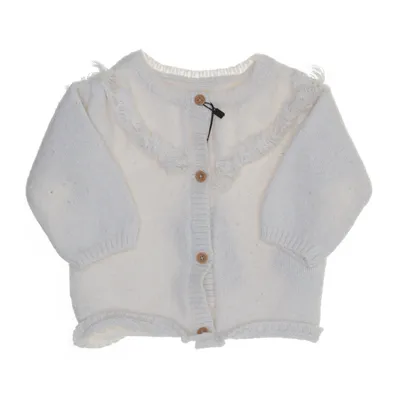 Cardigan (White) from Tape a L'oeil Acrylic, Cotton, Elastane, Polyester, Wool