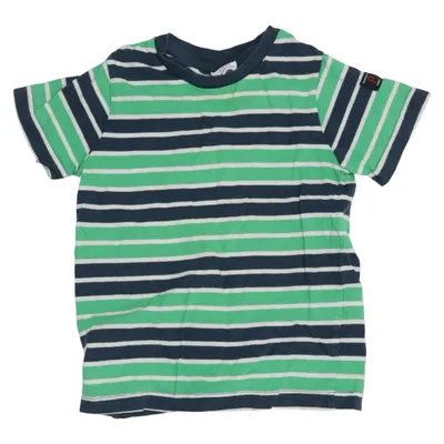 T-shirt (Blauw, Groen, Wit) van Polarn O. Pyret Katoen