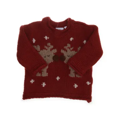 Jultröja (Röd, Beige) från Zara Baby Akryl, Polyamid, Polyester