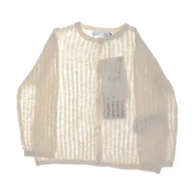 Cardigan (White) from Zara Cotton, Polyamide