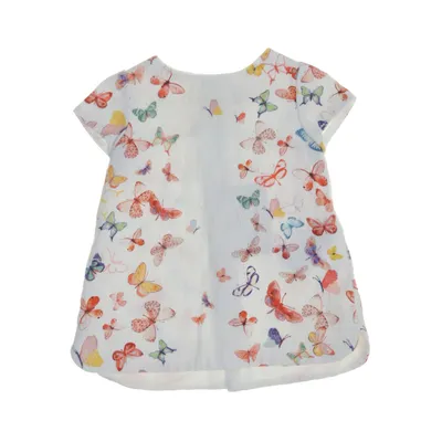 Dress (White, Multicolored) from Zara BabyGirl Cotton