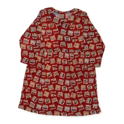 Klänning (Röd, Flerfärgad) från Baby World Bomull