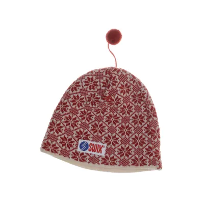 Bobble hat (Red, White) from Swix Acrylic, Cotton, Wool
