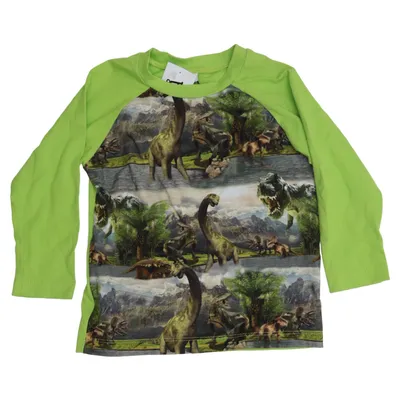 T-shirt à manches longues (Vert, Multicolore) de MiÅ Coton, Élasthane
