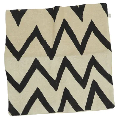 Cushion cover (Beige, Black) from Chhatwal & Jonsson Linen
