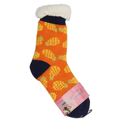 Knit socks (Orange, Multicolored) from Fox